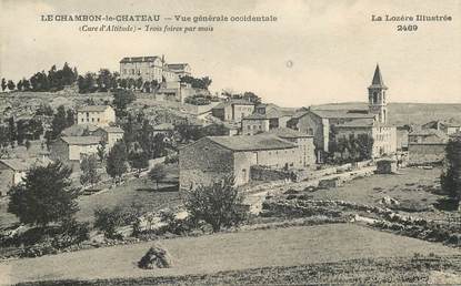 .CPA  FRANCE  48 "Le Chambon le Château,  Vue générale"