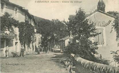 .CPA  FRANCE  48 "Cassagnas, Centre du Village"