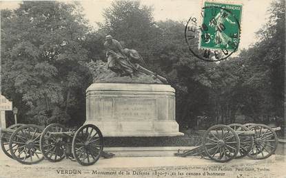 CPA FRANCE 55 "Verdun, monument de la Défense guerre 1870"