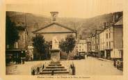 48 Lozere .CPA FRANCE  48 " Florac, le Temple et la Place du Souvenir"