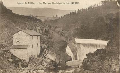 .CPA FRANCE  48 " Langogne, Le Barrage électrique"
