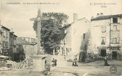 .CPA FRANCE  48 " Langogne, La Place de la Mairie"