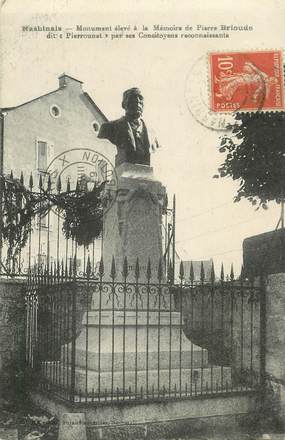 .CPA FRANCE  48 "Nasbinals, Monument à la mémoire de Pierre Brioude"