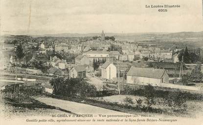 .CPA FRANCE  48 "St Chély d'Apcher, Vue panoramique"