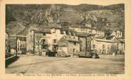 48 Lozere .CPA FRANCE  48 "Ste Enimie, La Place le Couvent et  l'Hôtel de Paris"