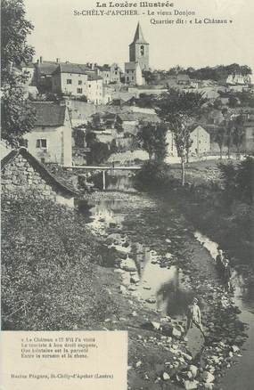 .CPA FRANCE  48 "St Chély d'Apcher, le Vieux donjon"