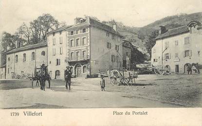 .CPA FRANCE  48 "Villefort, Place du Portalet"