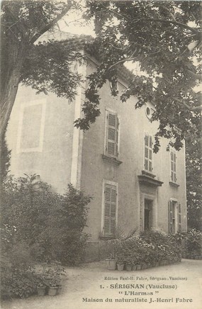 / CPA FRANCE 84 "Sérignan, maison du naturaliste J Henri Fabre"