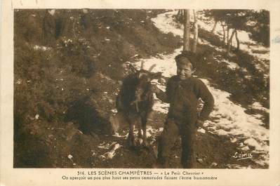 .CPA FRANCE  48, Les Scènes Champêtres, le petit chevrier "