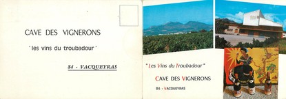 / CPSM FRANCE 84 "Vacqueyras, cave des Vignerons" / LIVRET
