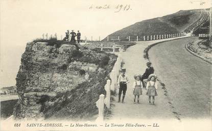 CPA FRANCE 76 "Le Havre Sainte Adresse, La Terrasse Félix Faure"