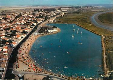 CPSM FRANCE 85 "L'Aiguillon sur Mer, vue aérienne, le Plan d'Eau"