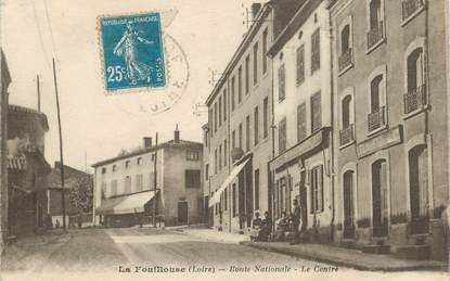 .CPA FRANCE 42 '"La Fouillouse, Route nationale"