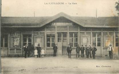 .CPA FRANCE 42 '"La Fouillouse, La gare"