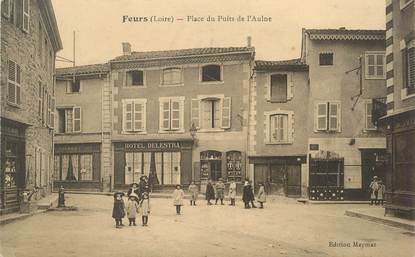 .CPA FRANCE 42 '"Feurs, Place du Puits de l'Aulne"