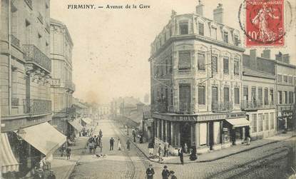 .CPA FRANCE 42 '"Firminy, Avenue de la Gare"