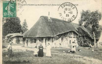 CPA FRANCE 76 "Saint Pierre de Manneville, Ferme normande"