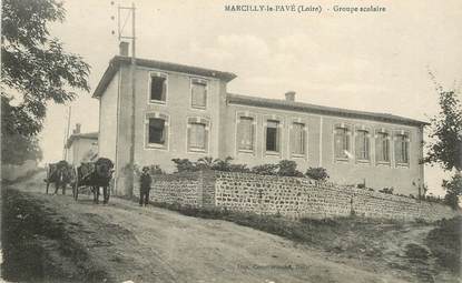 .CPA FRANCE 42 "Marcilly le Pavé, Groupe scolaire"