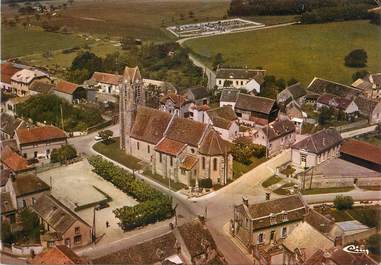 / CPSM FRANCE 89 "Brannay, vue générale aérienne"