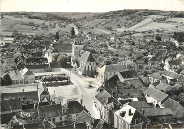 / CPSM FRANCE 89 "Bussy en Othe, vue aérienne sur la place"