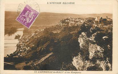 CPA FRANCE 12 "Capdenac le Haut et les remparts"