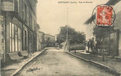 .CPA FRANCE 42 "Montagny, Rue de Roanne"