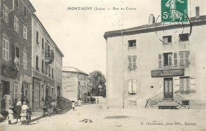 .CPA FRANCE 42 "Montagny, Rue au Centre"