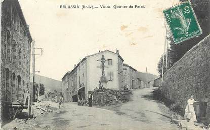 .CPA FRANCE 42 "Pélussin, Virieu Quartier du Fossé"