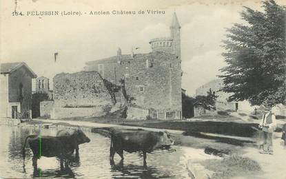 .CPA FRANCE 42 "Pélussin, Ancien Château de Virieu"