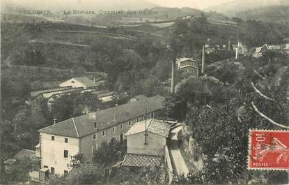 .CPA FRANCE 42 "Pélussin, La Rivière quartier des usines"