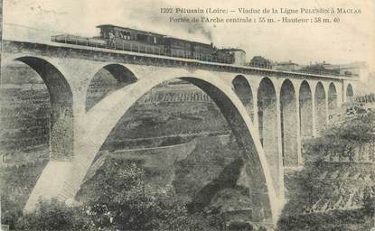 .CPA FRANCE 42 "Pélussin, Viaduc de la ligne Pélussin à Maclas"