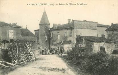 .CPA FRANCE 42 "La Pacaudière, Ruines du Château de Villozon"