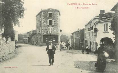 .CPA FRANCE 42 "Panissières, Route de Feurs"