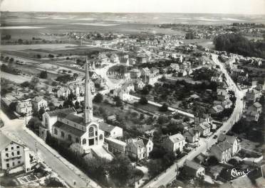 / CPSM FRANCE 89 "Migennes, vue aérienne sur l'église"