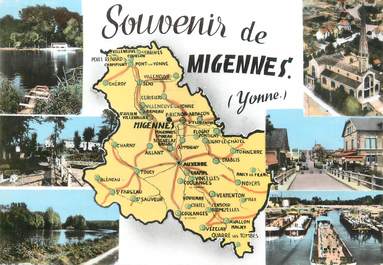 / CPSM FRANCE 89 "Souvenir de Migennes "