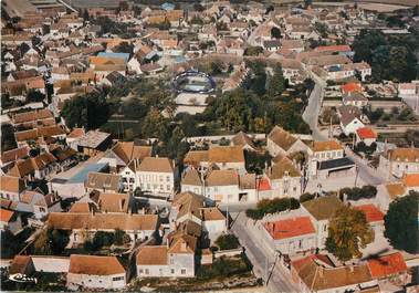 / CPSM FRANCE 89 "Mont Saint Sulpice, vue générale aérienne"