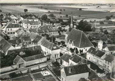 / CPSM FRANCE 89 "Montacher, vue aérienne sur l'église"