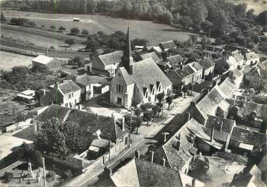 / CPSM FRANCE 89 "Montacher, vue aérienne, l'église"