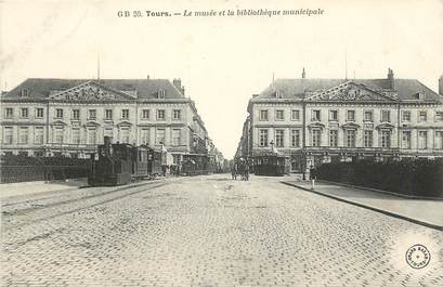 CPA FRANCE 37 "Tours, le musée et la Bibliothèque municipale"