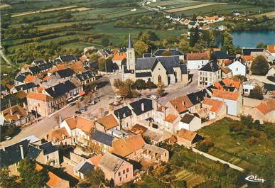 / CPSM FRANCE 89 "Quarre les Tombes, vue générale aérienne "