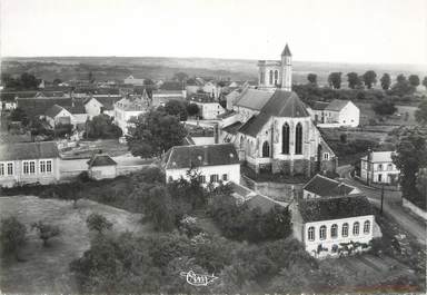 / CPSM FRANCE 89 "Pourrain, vue aérienne de l'église"