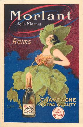 CPA PUBLICITÉ / ALCOOL "Champagne, Morlant Reims" 