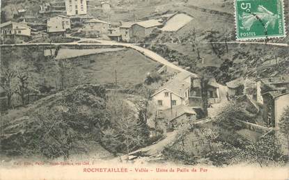 .CPA  FRANCE 42 "Rochetaillée, Vallée, Usine de paille de fer"