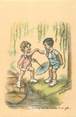 Illustrateur CPA G. BOURET " Donnez moi la main Mam'zelle ... " 