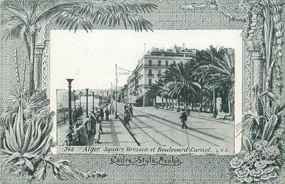 CPA ALGERIE "Alger, square Bresson et Bld Carnot" / AQUA PHOTO