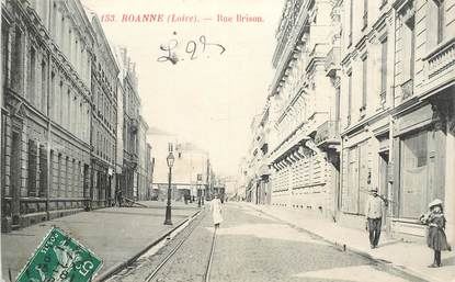 .CPA  FRANCE 42 "Roanne, Rue Brison"