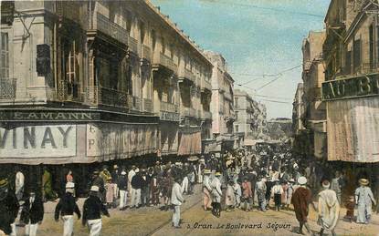 CPA ALGERIE "Oran, Le Boulevard Séguin" / AQUA PHOTO