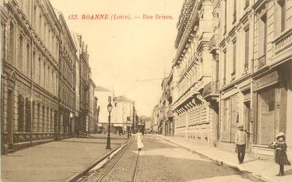 .CPA  FRANCE 42 "Roanne, Rue Brison "