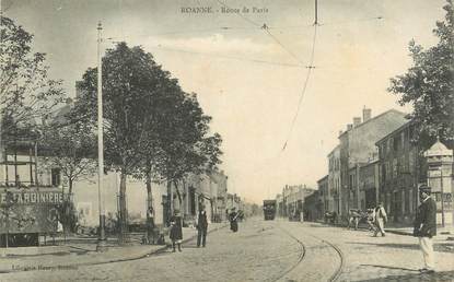 .CPA  FRANCE 42 "Roanne, Route de Paris"