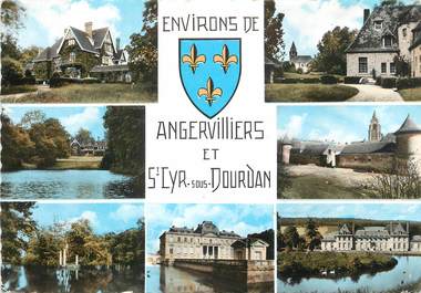 / CPSM FRANCE 91 "Angervilliers et Saint Cyr sous Dourdan"